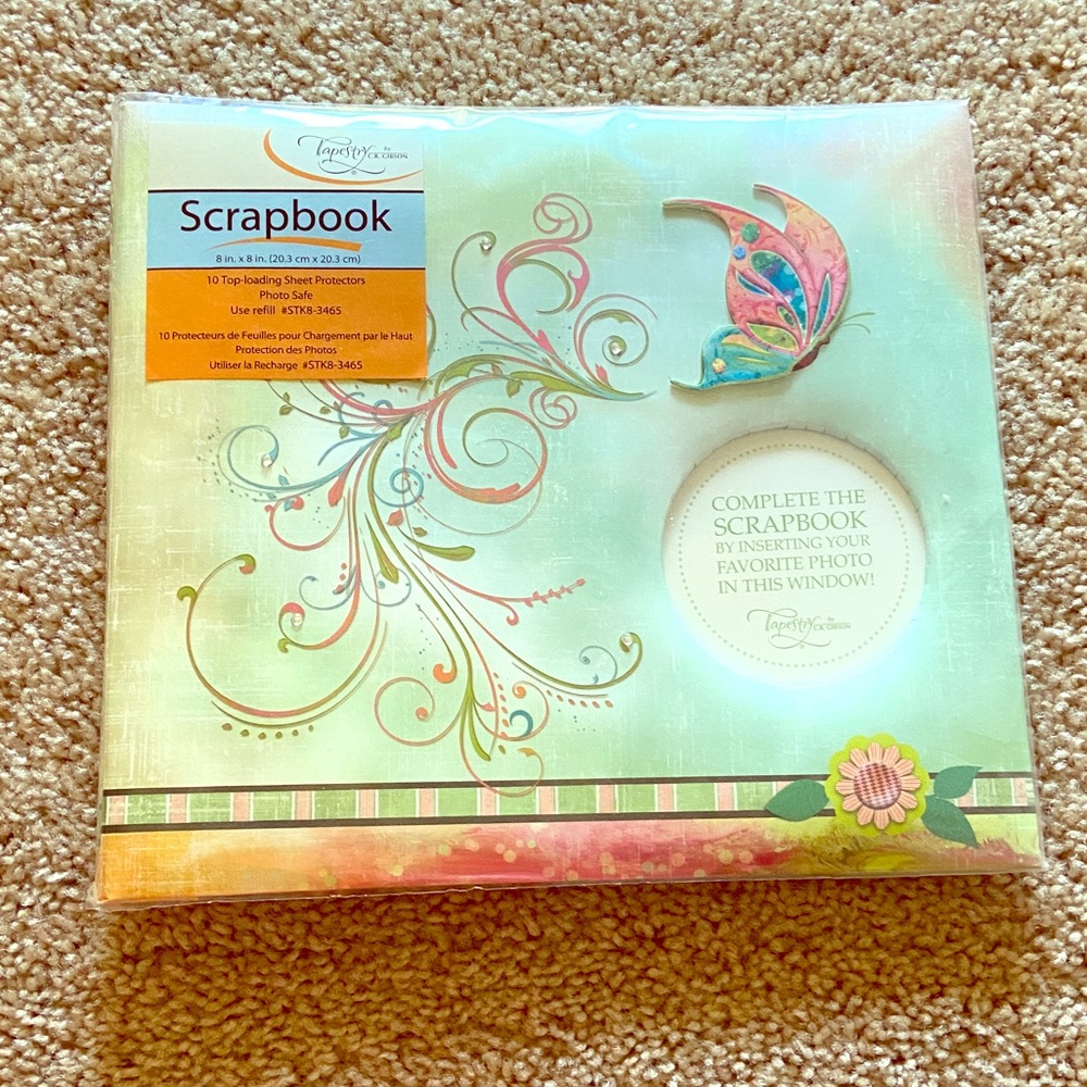 New Tapestry Scrapbook 8x8 Butterfly Design